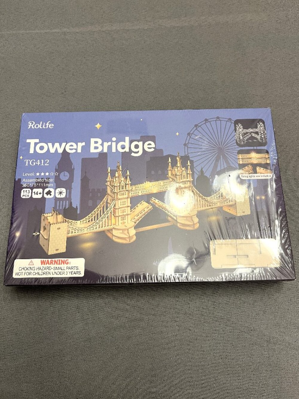 Rolife Tower Bridge 3D Wooden Puzzle TG412 - New